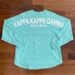 Kappa Kappa Gamma Spirit Jersey Pullover Mint Medium